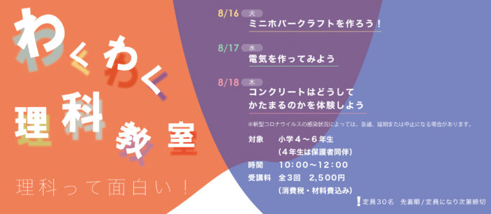 わくわく理科教室 Unity ユニティ 大学共同利用施設 わくわく理科教室 Unity ユニティ 大学共同利用施設